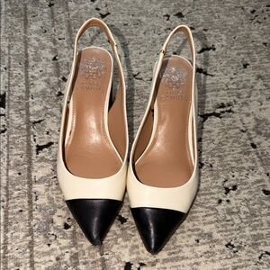Vince Camuto Two-Tone Slingback Heels